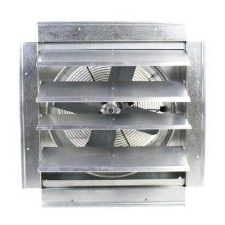 Maxx Air 18" Heavy-Duty Exhaust Fan with Automatic Shutter, 3000 CFM, 3/10 HP, 110/120V - IF18UPS
