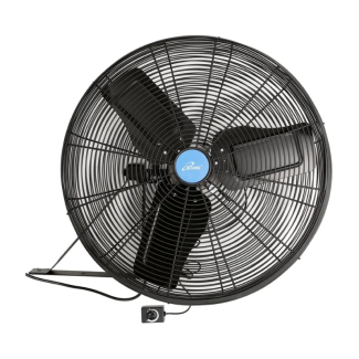 iLIVING 24 Inch BLDC Wall/Ceiling Mount Fan - Black