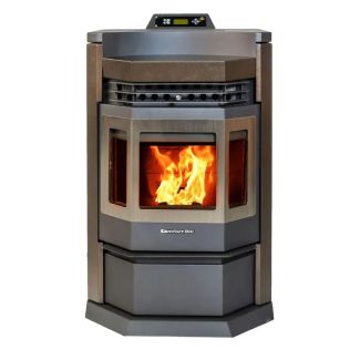 Comfortbilt 2800 Sq Ft Pellet Stove with Blower EPA Certified & 30% Tax Credit Approved - HP22N-Brown-SS