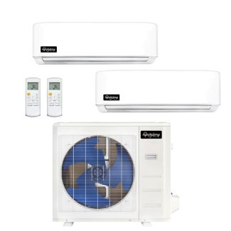 27,000 BTU Infinity Living DIYCOOL 23 SEER2 Dual Zone Mini Split Wall Mount Heat Pump System R454B | 230V - 9 + 12 - EZ-27Z-M3B / EZ-09W-MB / EZ-12W-MB