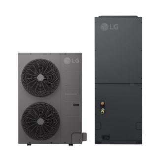 LG 4 Ton 16 SEER2 Heat Pump Split System - R32 Inverter - Multi-Positional - KUSXE481A / KNSLE482A