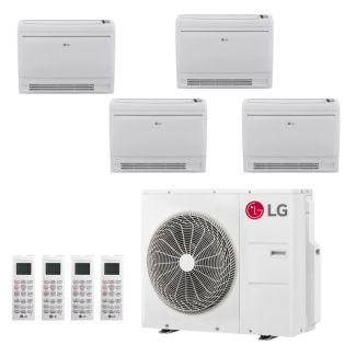 LG 30,000 BTU 4 Zone Low Wall Console Ductless Mini Split System - KUMXA301A / 3-KNUQB091A / KNUQB121A