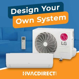 LG Dual Zone Mini Split System - Design Your Own