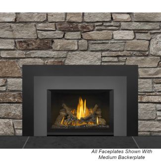 Napoleon Large 3 Sided Faceplate (35 3/4-Inches Wide x 22 3/16-Inches High) - Gun Metal - LGM3F3B3