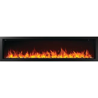 Napoleon Astound 96" Built-In Electric Fireplace with Remote, Heater & Glass Media for 120V - NEFB96AB