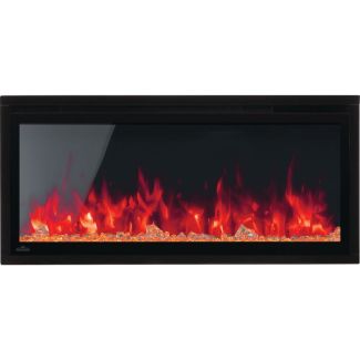 Napoleon Entice 36" Wall Mount Electric Fireplace with Remote, Heater & Glass Media for 120V - NEFL36CFH-1
