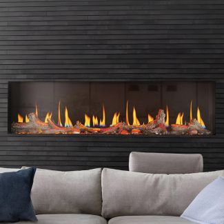Napoleon Luminex 65 LCD Electric Linear Built-in Fireplace - NEFL65LCD-3SV-B