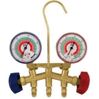 JB Industries 2-Valve Brass Manifold - M2-8-410A