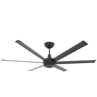 Big Ass Fans es6 6' Smart Ceiling Fan - Black, Indoor/Outdoor, Universal Mount, 26.6 Watts, with 7" Downrod - MK-ES62-062306A786I07S34