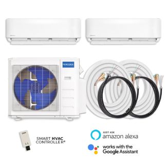 55,000 MRCOOL 5th Gen DIY 22 SEER2 Dual Zone Wall Mounted Mini Split Heat Pump System - R-454B | 24 + 36 DIY-MULTI6-55HP230D / DIY-24-WM / DIY-36-WM