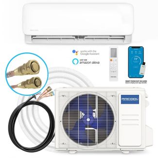 MRCOOL 9,000 BTU DIY 5th Gen Easy Pro 20.2 SEER2 Single Zone Wall Mount Mini Split Heat Pump System w/ 11.5' Line Set – R454B | 115V - EZPRO-09-HP-11511DEO