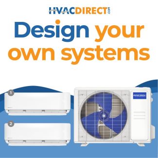 MRCOOL Design Your Own Dual Zone Heat Pump System R454B