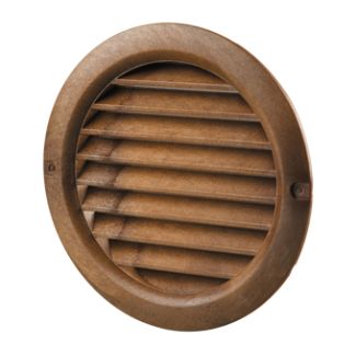 VENTS-US Plastic Round Grille - MV 100 Bvs Mahogany Series