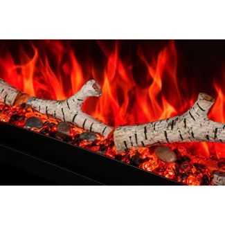 Napoleon Birch Log Kit with Rocks for 60-inch Entice Series Electric Fire Place - NEF-BLRAK60