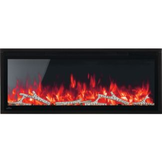 Napoleon Entice 42" Wall Mount Electric Fireplace with Remote, Heater & Glass Media for 120V - NEFL42CFH-1
