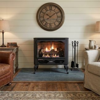 Buck Stove 384 Vent Free Gas Heating Stove with Cast Iron Legs