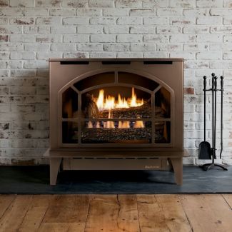 Buck Stove Townsend II Vent Free Gas Heating Stove in Vintage Copper for Natural Gas
