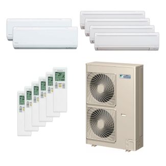 Daikin 48,000 BTU 18.8 SEER Six Zone Heat Pump System 7+7+9+9+9+9 - Wall Mounted