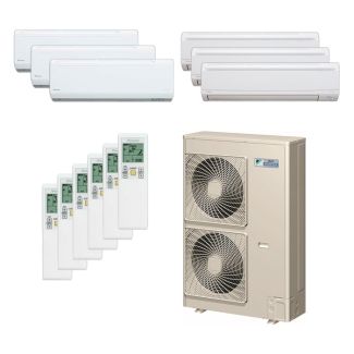 Daikin 48,000 BTU 18.8 SEER Six Zone Heat Pump System 7+7+7+9+9+9 - Wall Mounted