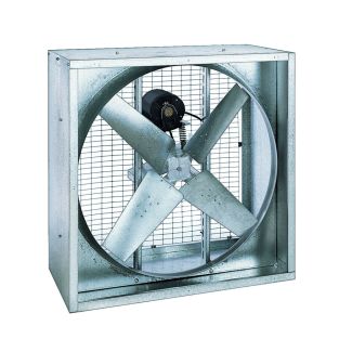 Triangle Fans PFG Agricultural Fan, Belt Drive, 4 Wing Blade, 230V, 1 Phase - PFGB4