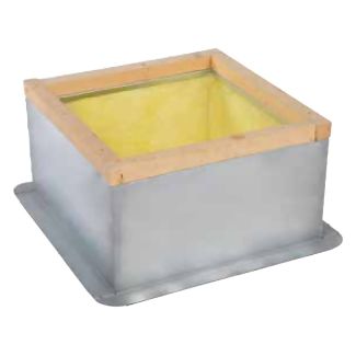 Plastec Galvalume 14" by 21" Insulated Roof Curb for Jet Series and Blowers with Roof Unit Kits