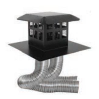 DuraVent DirectVent Pro 35' x 3" x 4" DV Insert Liner Kit- Prairie Cap