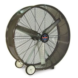 Triangle Fans 36" Direct Drive Portable Cooler Fan 2 Speed 1/2 HP 115V 1-Phase Open Drip Proof Motor - QBD3623