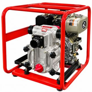 Multiquip Trash Pump | 6 HP | Die-Cast Aluminum | Electric Start | Max 172 GPM | Max 85 ft. Head | Kubota OC60-E4 Diesel | QP2TK - QP2TK