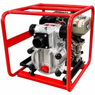Multiquip Trash Pump | 6 HP | Die-Cast Aluminum | Electric Start | Max 325 GPM | Max 85 ft. Head | Kubota OC60-E4 Diesel | QP3TK - QP3TK