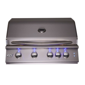 RCS Premier Series 32-Inch Built-In Gas Grill With Rear Infrared Burner & Blue LED Lights - RJC32AL/RJC32ALLP
