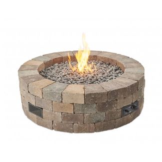 The Outdoor GreatRoom Company Bronson Round DIY 52-Inch Gas Fire Pit Kit - BRON52-K