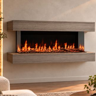 Modern Flames Floating Mantel for 52" Orion Electric Fireplace in Coastal Sand - WSS-OR52-CS