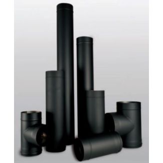Ventis 6 Inch Single Wall Black Pipe
