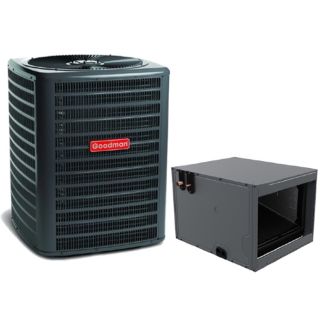 1.5 Ton 13.4 SEER2 Goodman R32 Air Conditioner with Horizontal 17.5" Cased Coil - GLXS3BN1810 / CHPTA2426B3