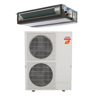 43,000 BTU Mitsubishi P-Series 18.3 SEER2 Single Horizontal-Ducted Mini Split Hyper Heat Pump System - R454B | PUZ-AK42NLHZ / PEAD-AA42NL