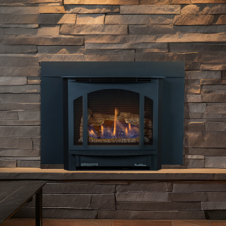 Buck Stove T-33 Ventless Gas Fireplace Insert with Remote Control - NV T-33LP/NV T-33NAT