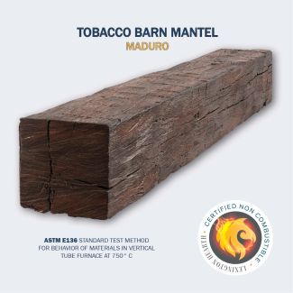 Tobacco Barn Non Combustible Mantel 72-Inch in Maduro Finish