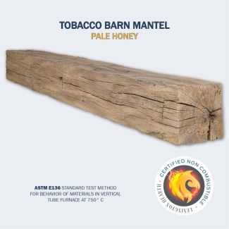 Tobacco Barn Non Combustible Mantel 72-Inch in Pale Honey Finish