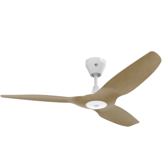 Big Ass Fans Haiku 52" Smart Indoor Ceiling Fan - Caramel - White Finish, Integrated LED (2700K), 20.3 Watts, Universal Mount, 5" Downrod, and Wireless Remote Control