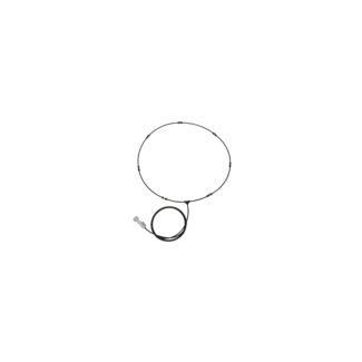 Low Pressure Mist Kit with Shutoff for 42" Fans - 7 x 0.012 Inch Nozzles, Black