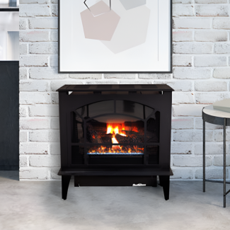 Buck Stove Townsend II Ventless Gas Heating Stove with Logs - NV S-TOWNSEND