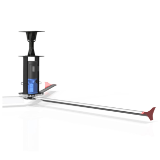 Canarm HVLS Fan, Tri-Lite Economic 12 Feet Geared Drive Air Circulation Fan, 115V, 1 Ph