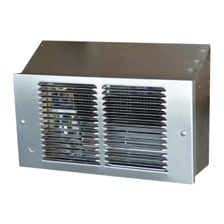 King PAW Electric Wall Heater, 277 Volts - Stainless Steel, Pic-A-Watt Heater 1000 - 2000W - with Slope Top