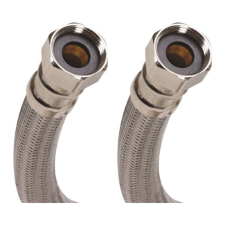 Fluidmaster 3/4 x 3/4 x 12 Inch Water Heater Connector - Stainless Steel
