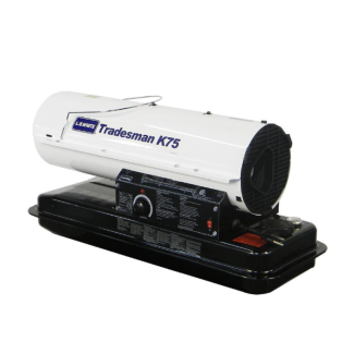 LB White Tradesman 75,000 BTU Kerosene Forced Air Portable Heater