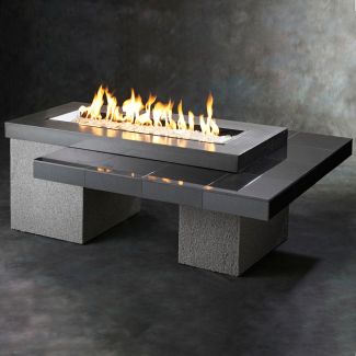 The Outdoor Greatroom Black Uptown Gas Fire Pit Table - UPT-1242