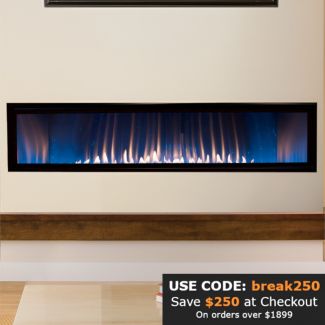 Empire Boulevard 60" Linear Ventless Gas Fireplace - VFLB60