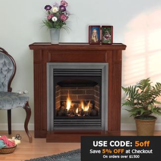Empire Vail Vent-Free Fireplace - 24-inch