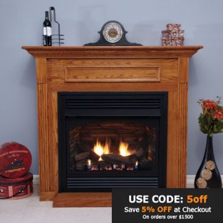 Empire Vail Vent-Free Fireplace - 32-inch