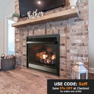 Empire Vail 36" Ventless Gas Fireplace - VFPA36BP
